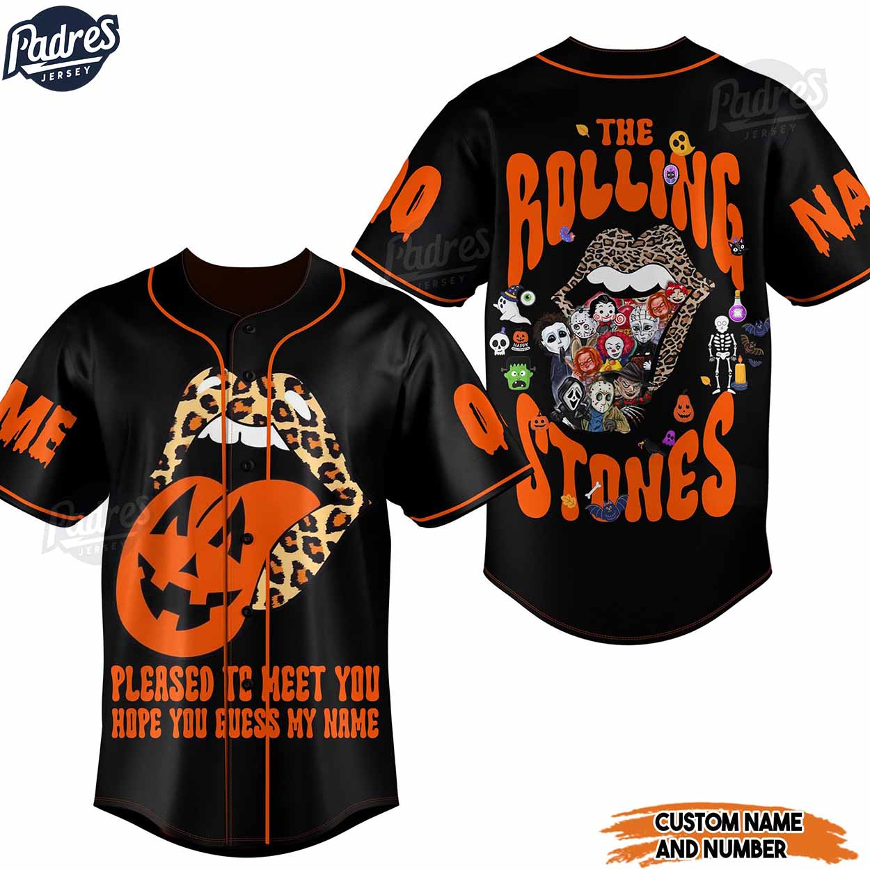 Custom The Rolling Stones Halloween Baseball Jersey Style - Padres Jersey Oasis: Elevate Your Baseball Style Game