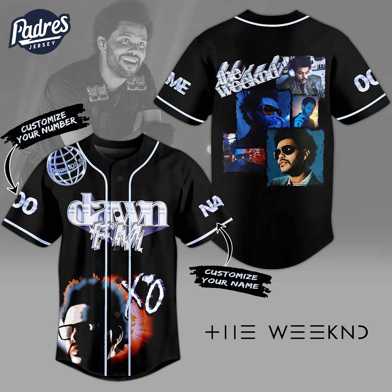 Custom The Weeknd Dawn FM Baseball Jersey - Padres Jersey Oasis: Elevate Your Baseball Style Game