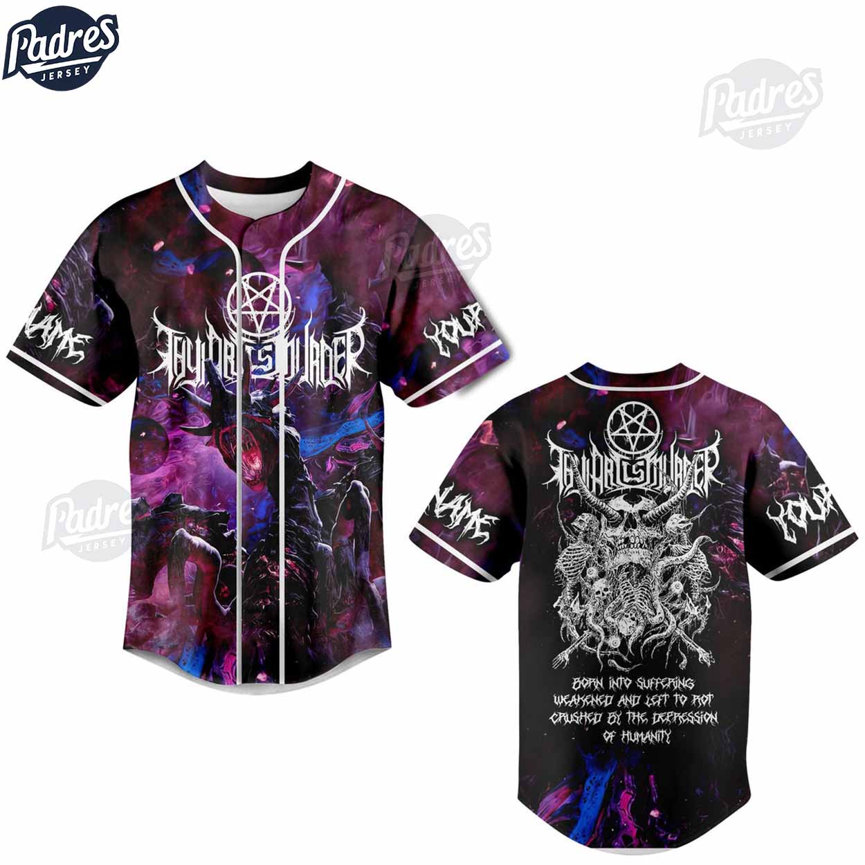 Custom Thy Art Is Murder Baseball Jersey Style - Padres Jersey Oasis: Elevate Your Baseball Style Game