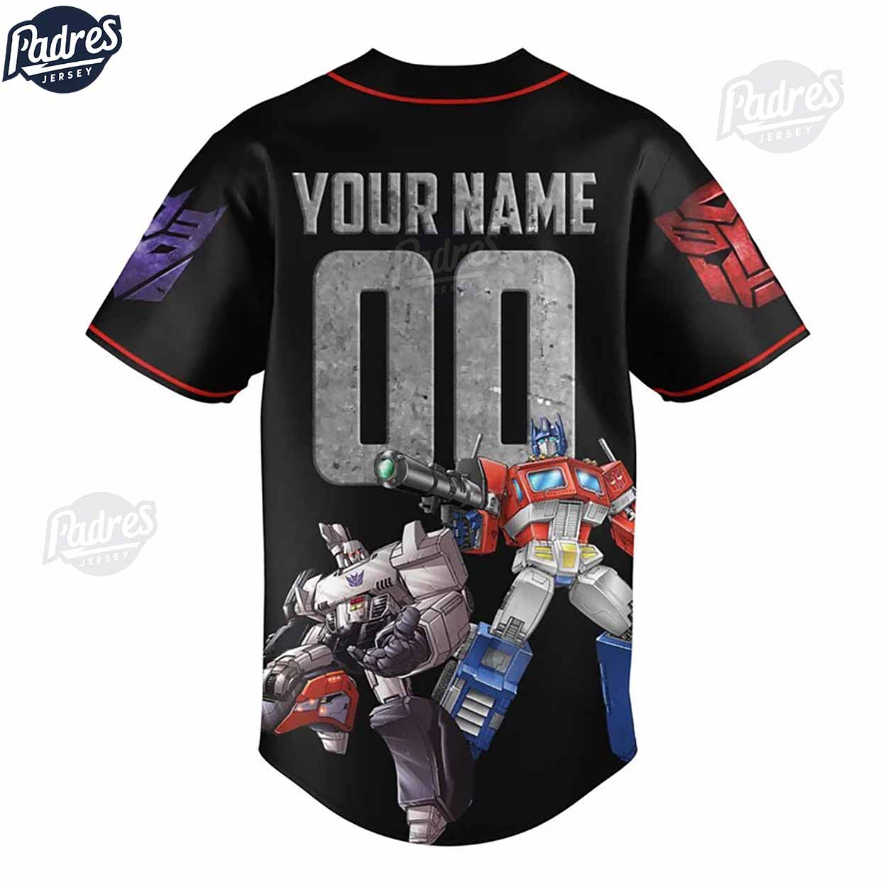 Custom Tranfomers Baseball Jersey - Padres Jersey Oasis: Elevate Your Baseball Style Game