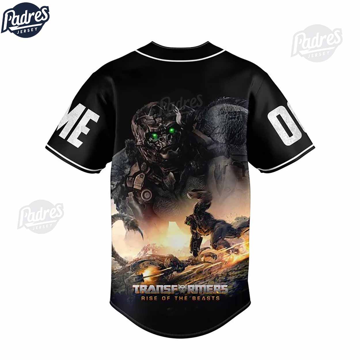 Custom Transformer Rise Of The Beast Baseball Jersey - Padres Jersey Oasis: Elevate Your Baseball Style Game