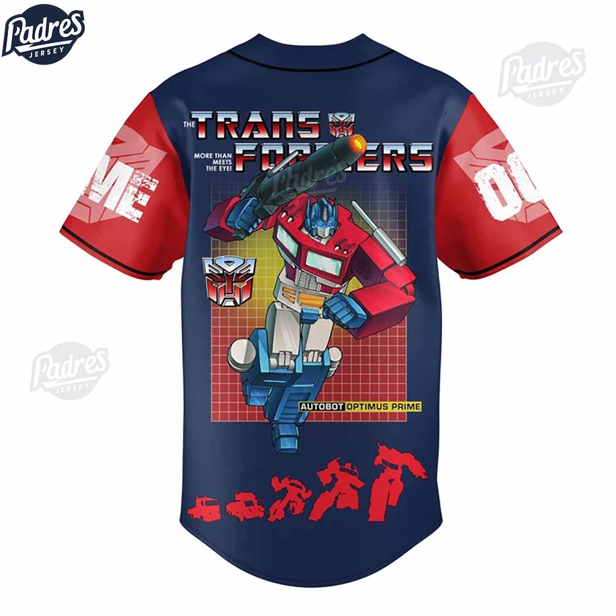 Custom Transformers Optimus Prime Baseball Jersey - Padres Jersey Oasis: Elevate Your Baseball Style Game
