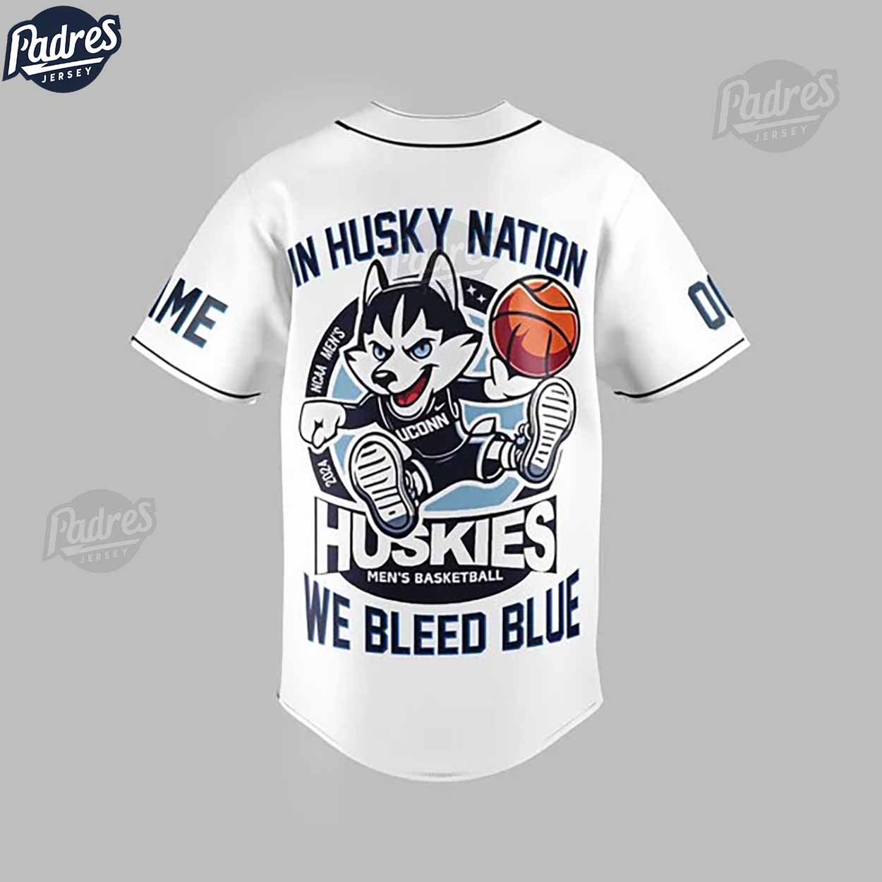 Custom Uconn Huskies NCAA Basketball National 2024 Baseball Jersey - Padres Jersey Oasis: Elevate Your Baseball Style Game