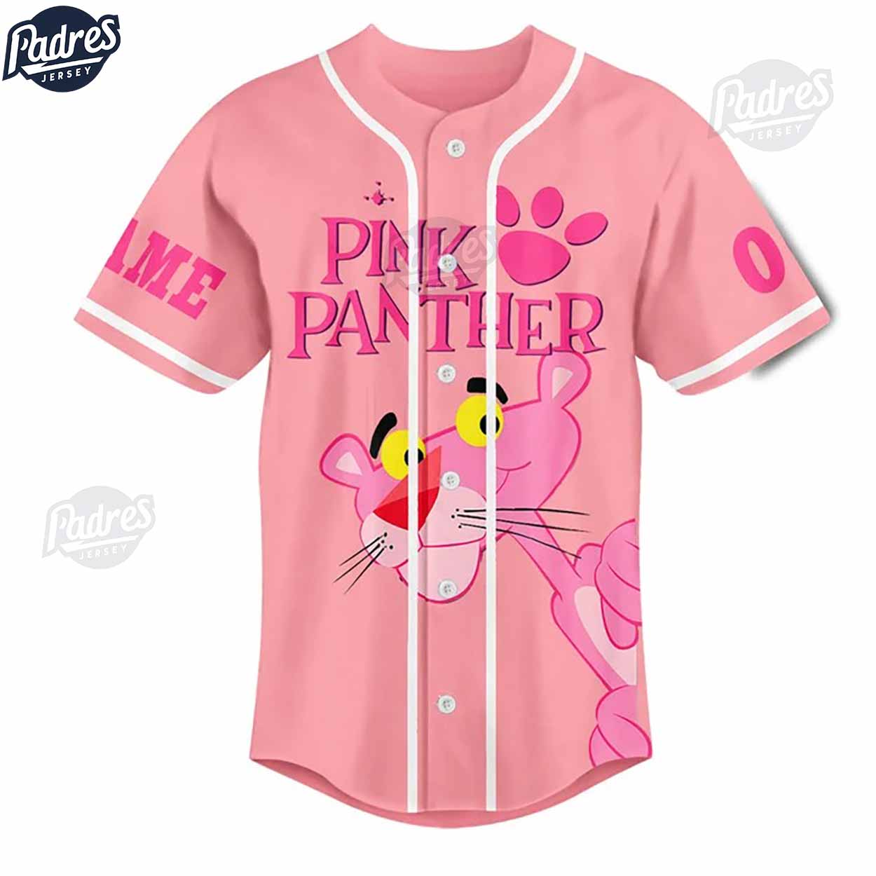Custom Valentine Pink Panther Baseball Jersey - Padres Jersey Oasis: Elevate Your Baseball Style Game