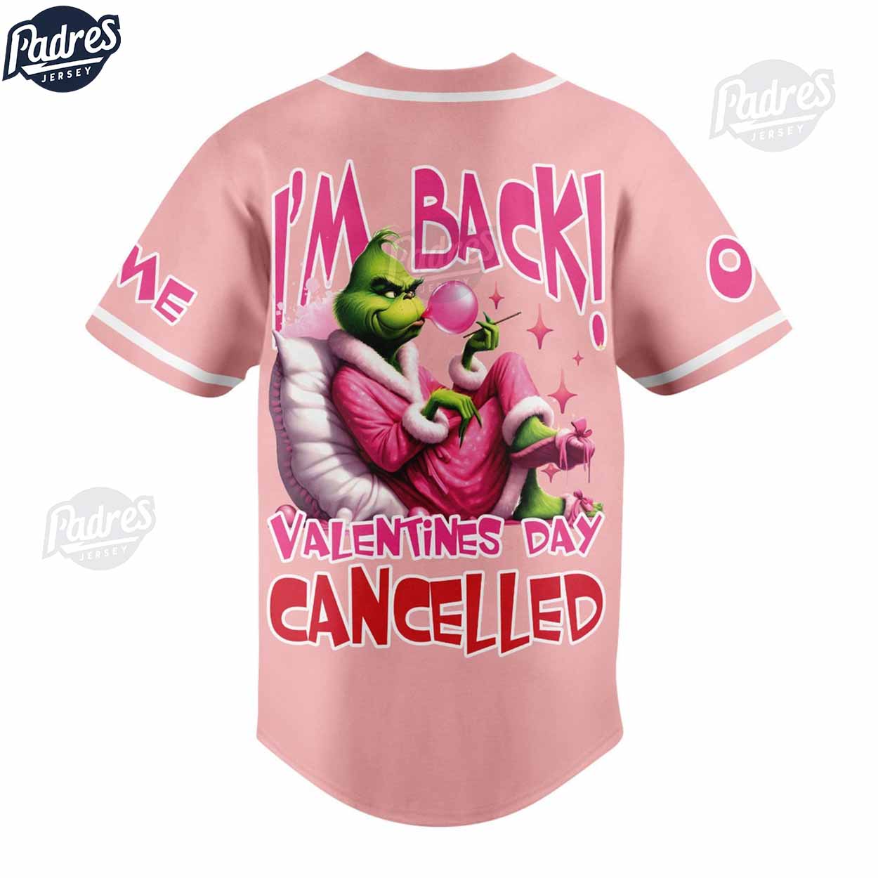Custom Valentine The Grinch Baseball Jersey - Padres Jersey Oasis: Elevate Your Baseball Style Game