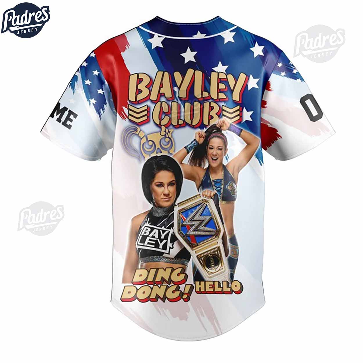 Custom WWE Bayley Club Baseball Jersey - Padres Jersey Oasis: Elevate Your Baseball Style Game