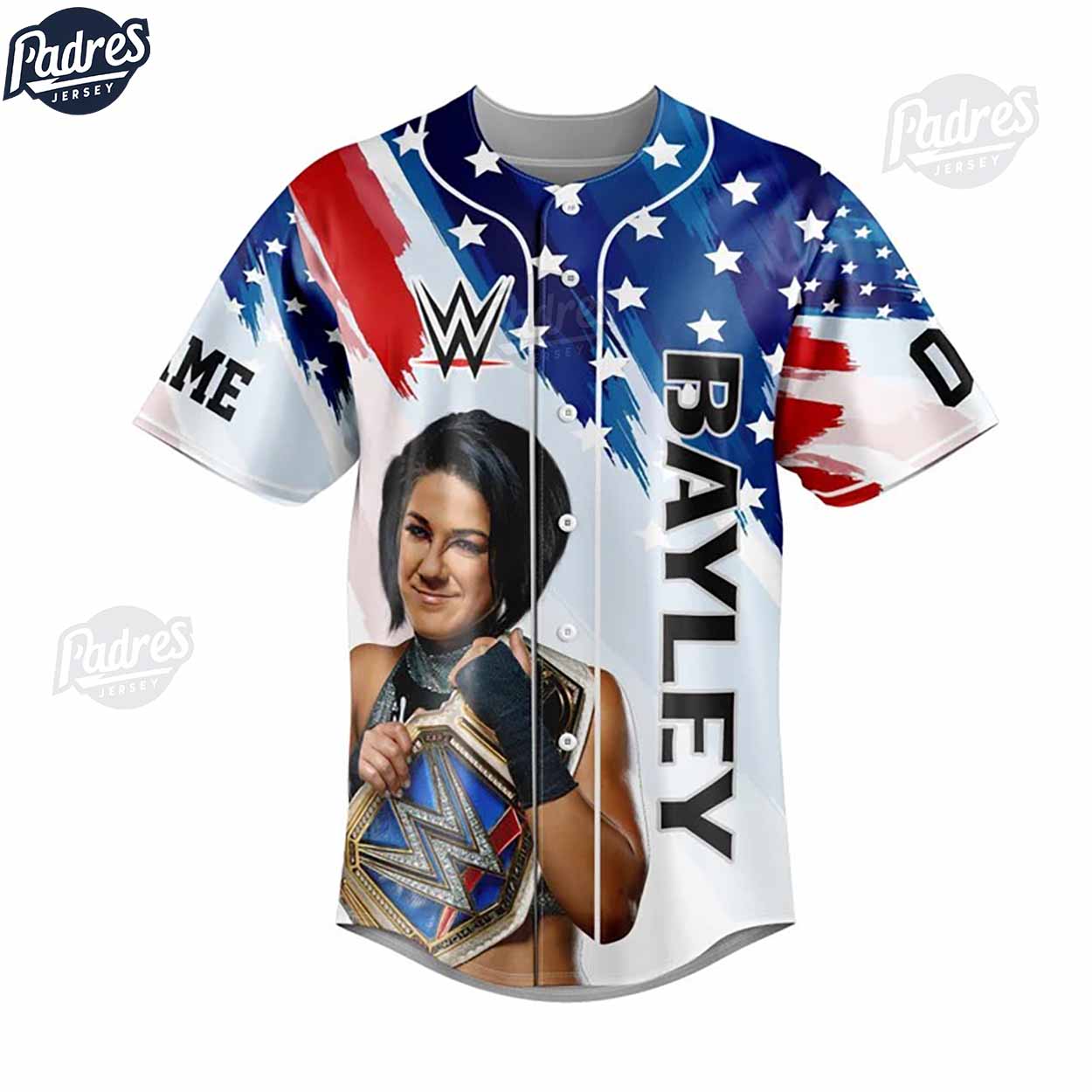 Custom WWE Bayley Club Baseball Jersey - Padres Jersey Oasis: Elevate Your Baseball Style Game