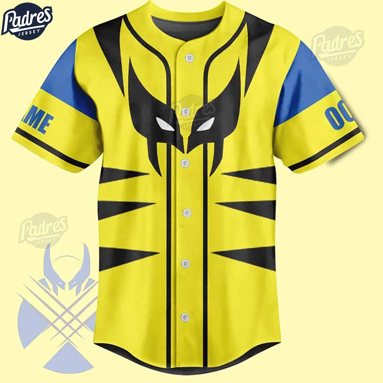 Custom Wolverine I’m The Best There Is At What I Do X-men Baseball Jersey - Padres Jersey Oasis: Elevate Your Baseball Style Game