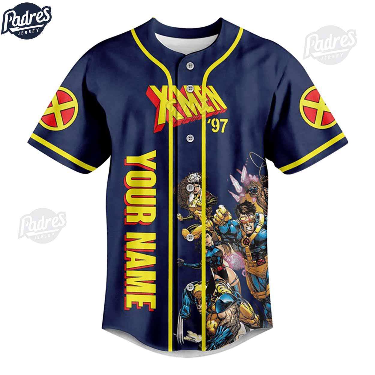 Custom X-Men 97 Baseball Jersey For Fans - Padres Jersey Oasis: Elevate Your Baseball Style Game