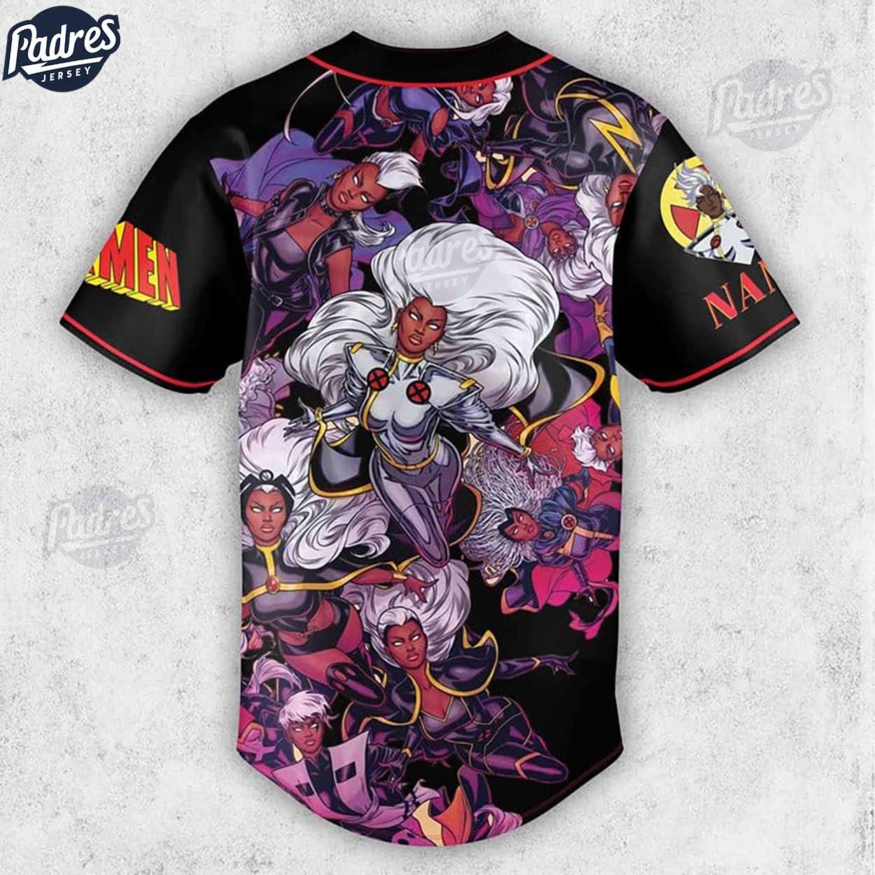 Custom X-Men 97 Storm Baseball Jersey - Padres Jersey Oasis: Elevate Your Baseball Style Game