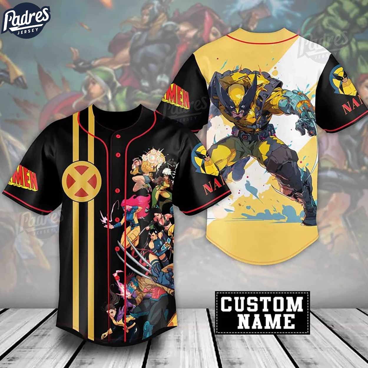 Custom X-Men 97 Wolverine Baseball Jersey - Padres Jersey Oasis: Elevate Your Baseball Style Game