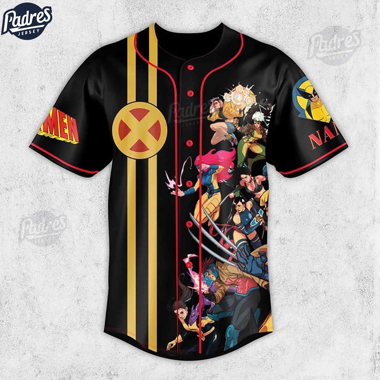 Custom X-Men 97 Wolverine Baseball Jersey - Padres Jersey Oasis: Elevate Your Baseball Style Game
