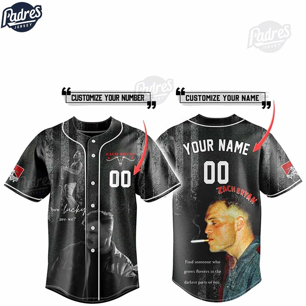 Custom Zach Bryan Baseball Jersey - Padres Jersey Oasis: Elevate Your Baseball Style Game
