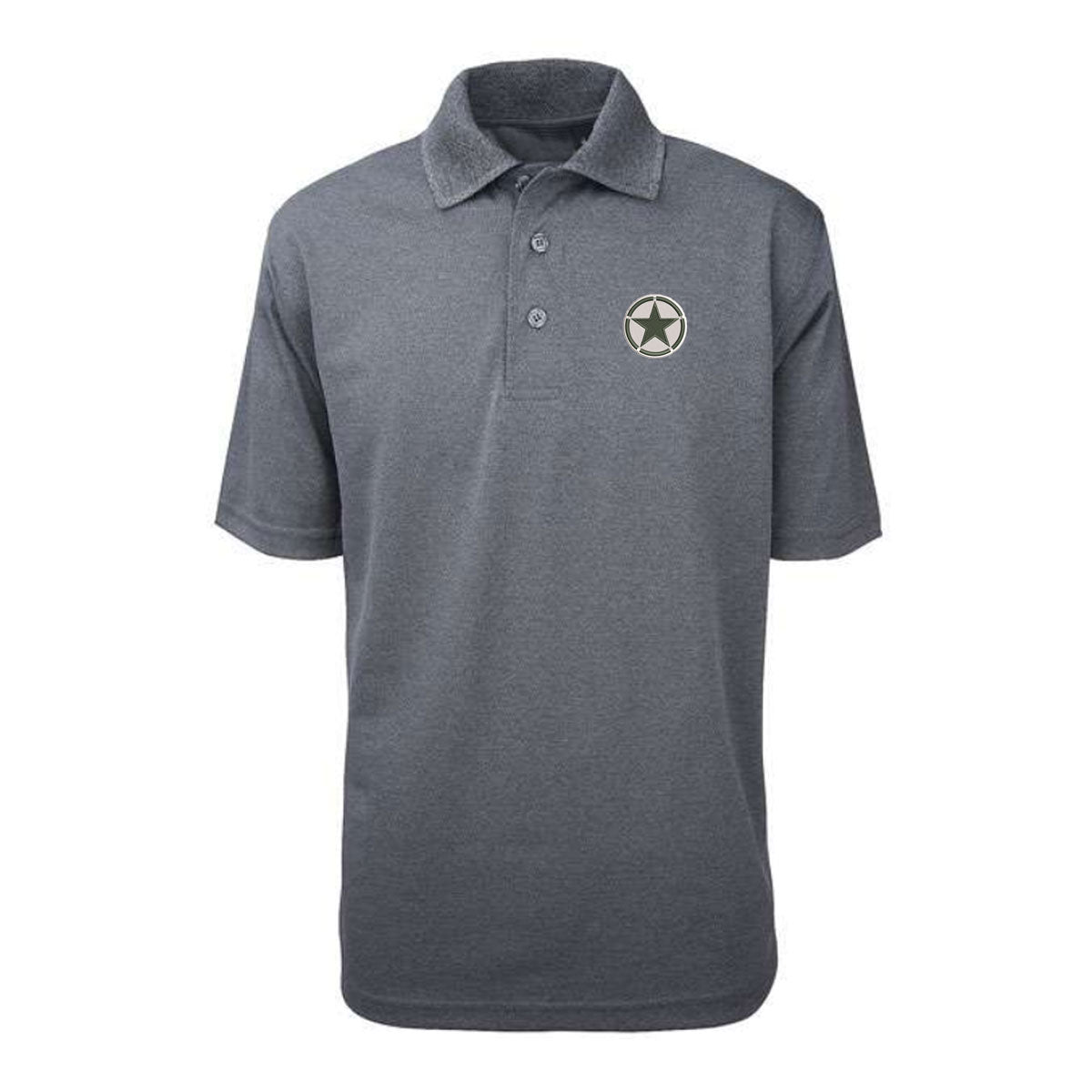 Leatherneck For Life D-Day Invasion Star Performance Polo Shirt