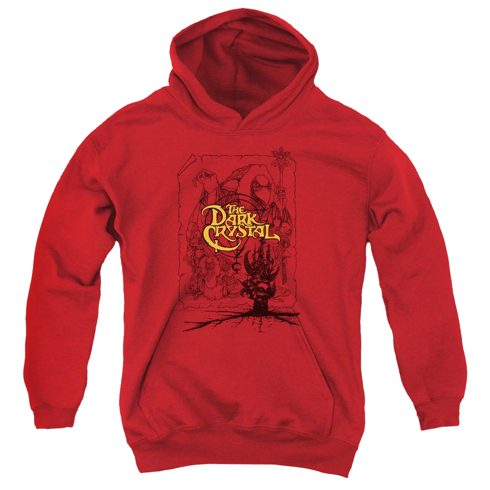 Dark Crystal Poster Lines - Youth Hoodie (Ages 8-12)