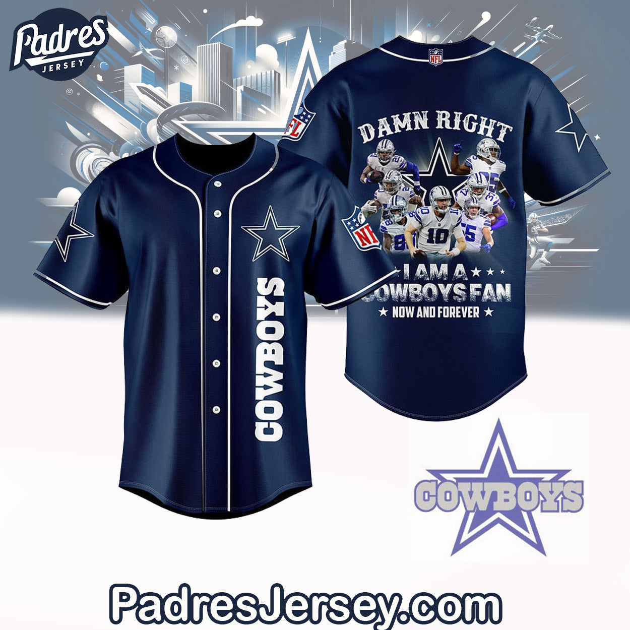 Damn Right Dallas Cowboys Baseball Jersey Outfit - Padres Jersey Oasis: Elevate Your Baseball Style Game