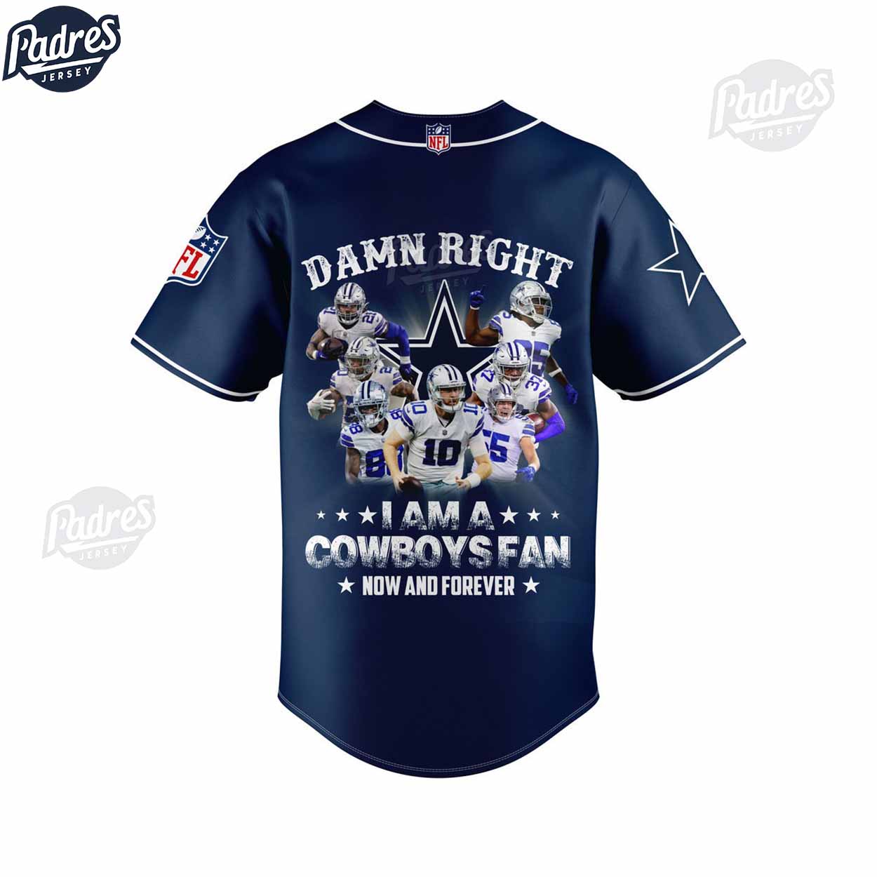 Damn Right Dallas Cowboys Baseball Jersey Outfit - Padres Jersey Oasis: Elevate Your Baseball Style Game