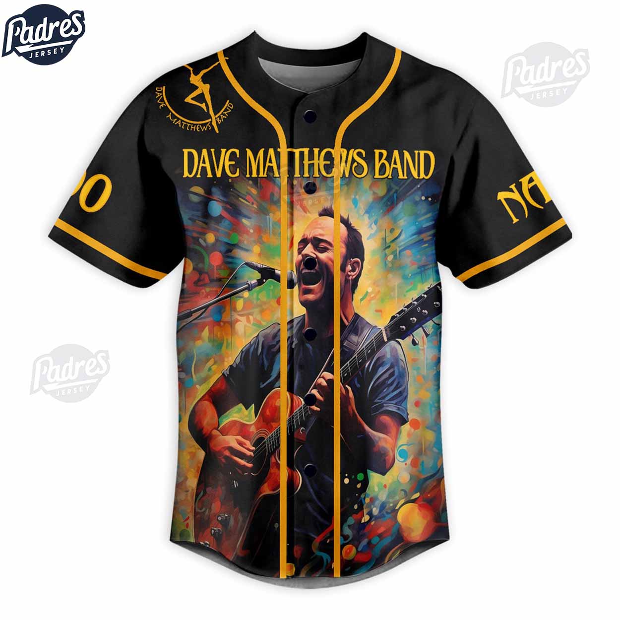 Dave Matthews Band Custom Baseball Jersey Style - Padres Jersey Oasis: Elevate Your Baseball Style Game