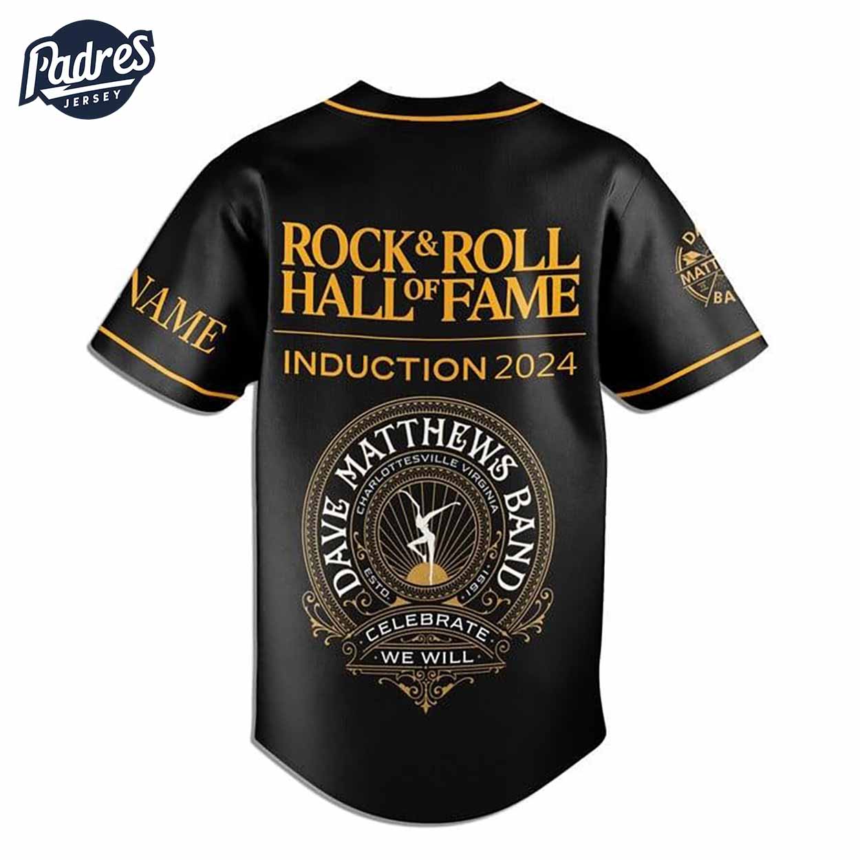 Dave Matthews Band Rock And Roll Hall Of Fame 2024 Custom Baseball Jersey Style - Padres Jersey Oasis: Elevate Your Baseball Style Game