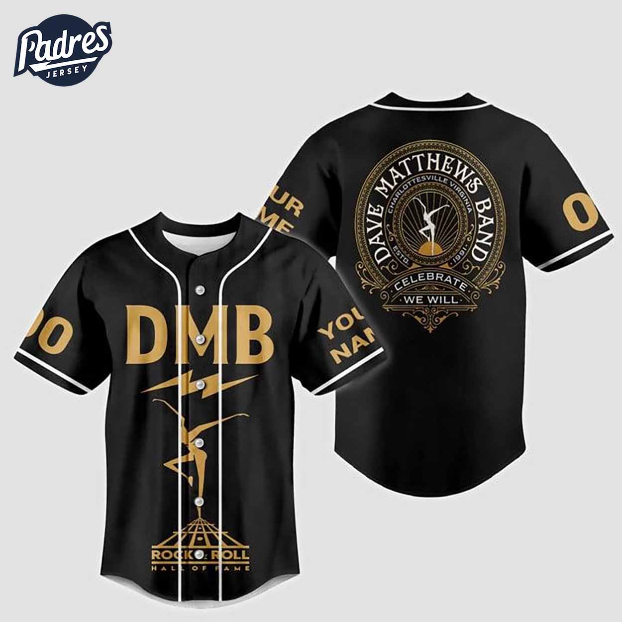Dave Matthews Band Rock Hall 2024 Custom Baseball Jersey - Padres Jersey Oasis: Elevate Your Baseball Style Game