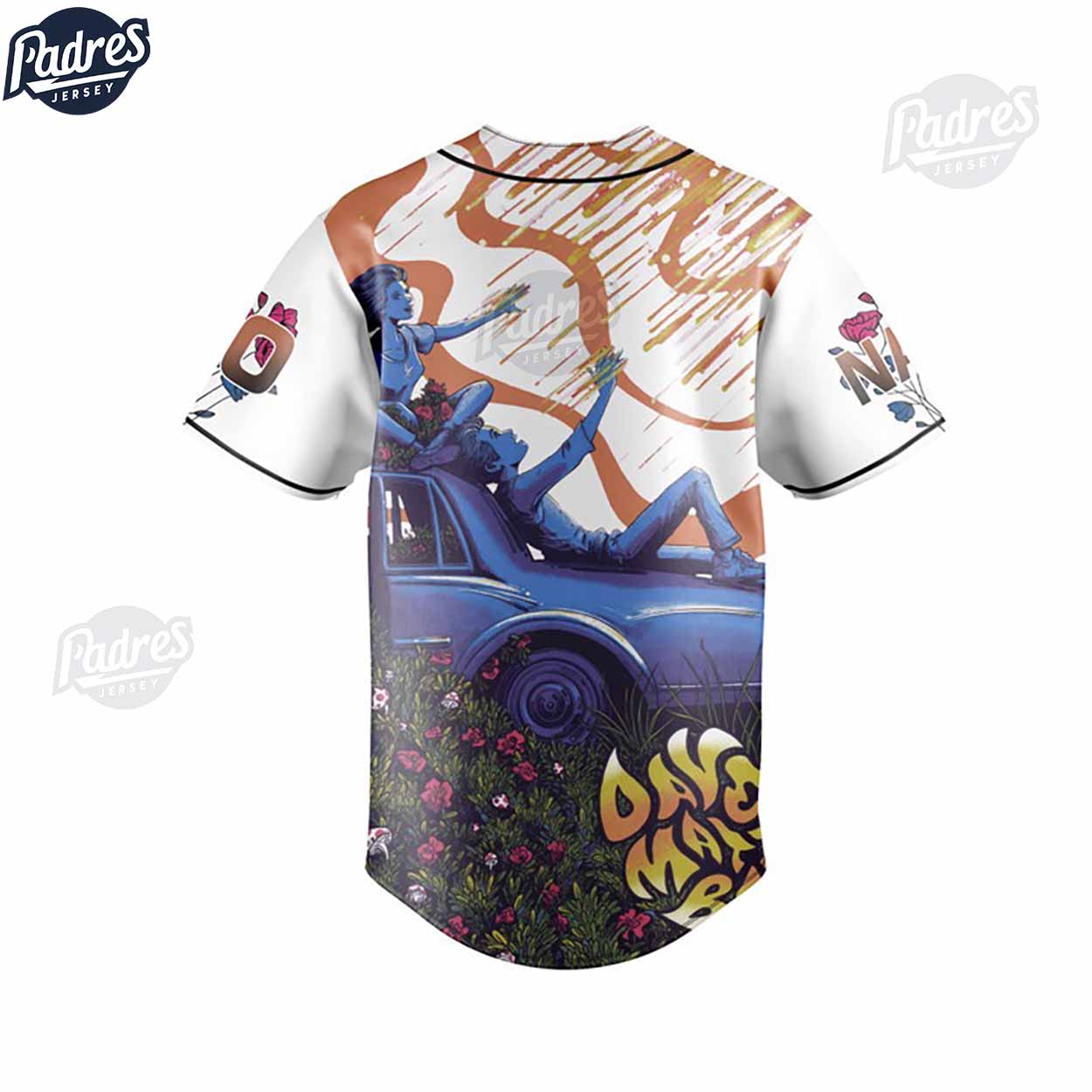Dave Matthews Band So Damn Lucky Custom Baseball Jersey - Padres Jersey Oasis: Elevate Your Baseball Style Game