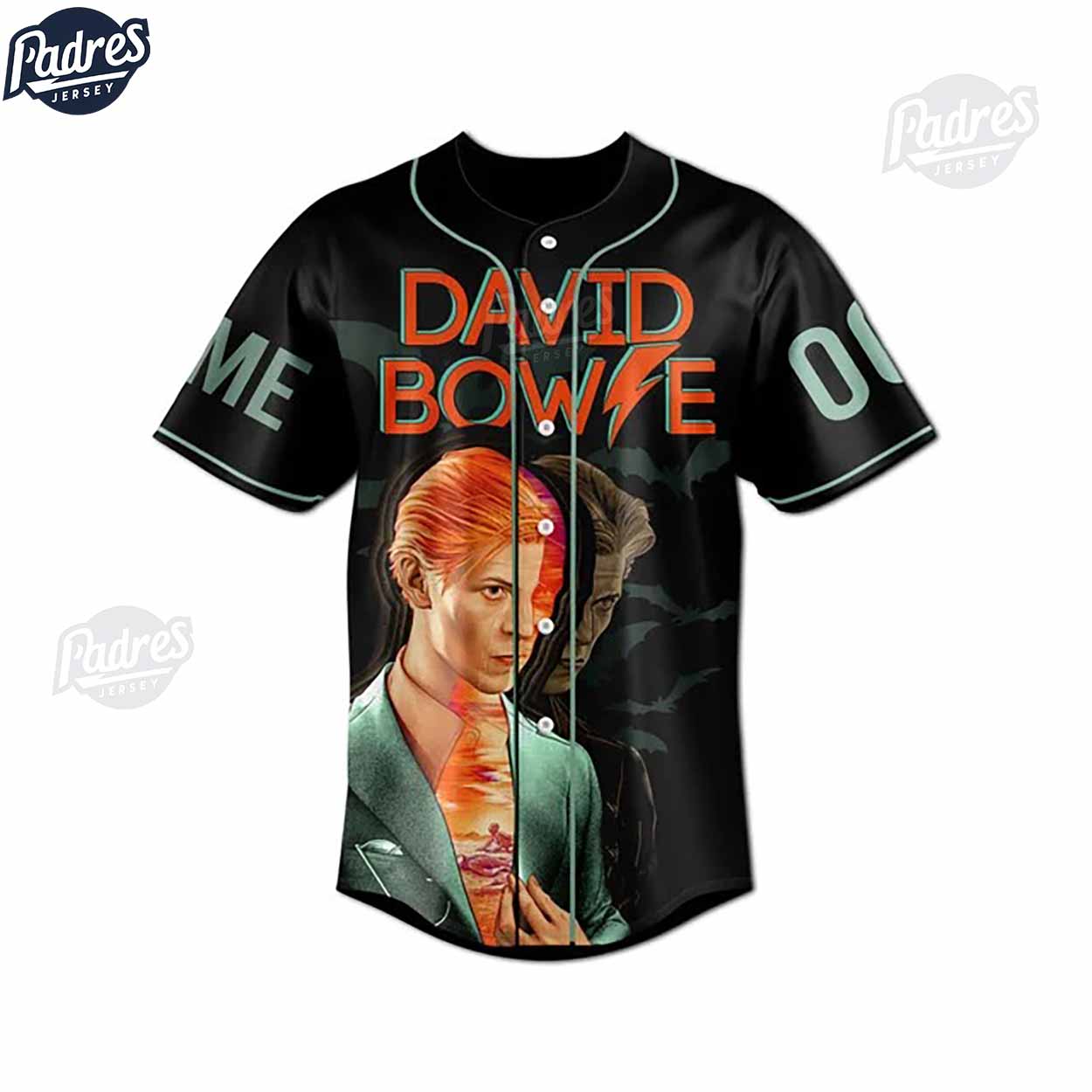 David Bowie Scary Monsters Super Creeps Custom Baseball Jersey - Padres Jersey Oasis: Elevate Your Baseball Style Game