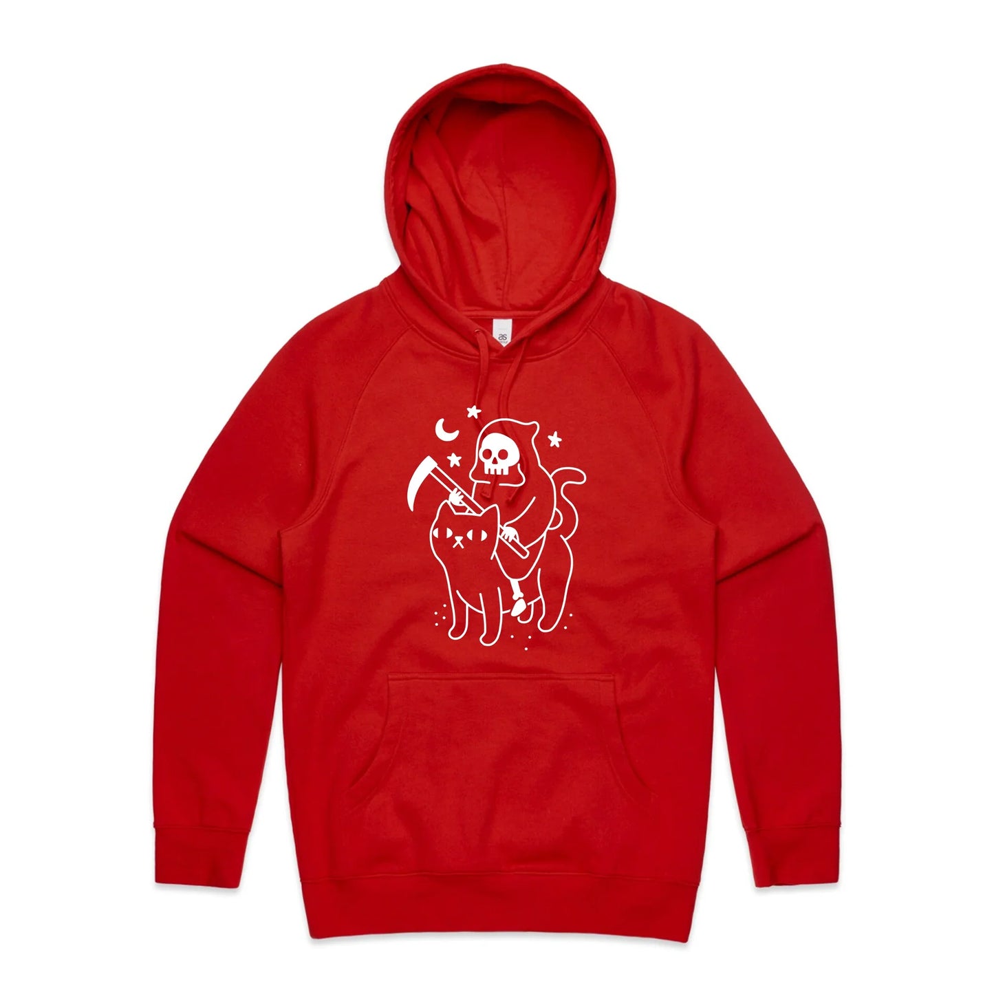 Death Rides A Cat Hoodie