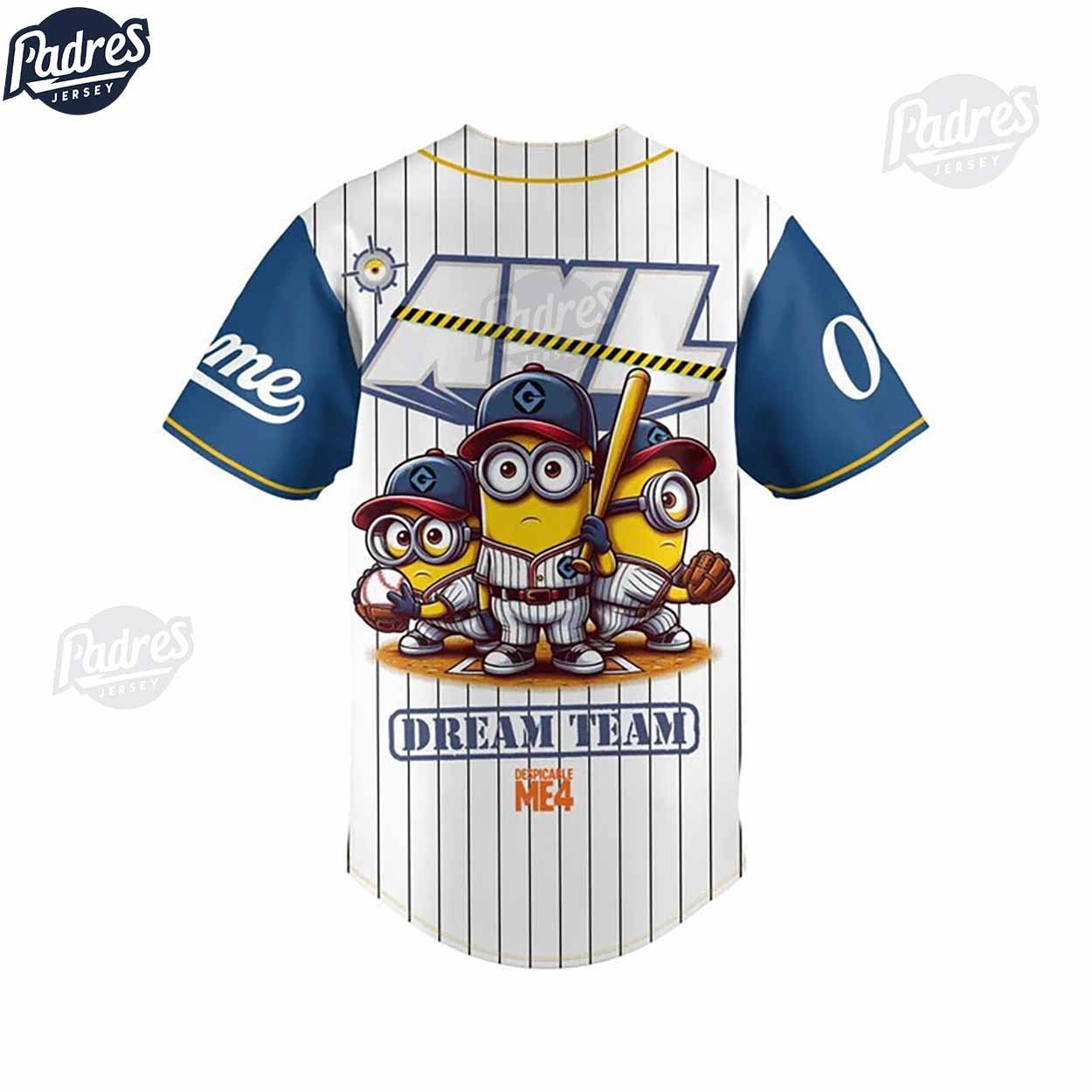 Despicable Me 4 Minion Dream Team Custom Baseball Jersey - Padres Jersey Oasis: Elevate Your Baseball Style Game