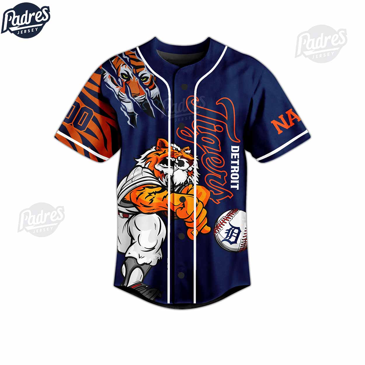 Detroit Tigers Custom Baseball Jersey For Fans - Padres Jersey Oasis: Elevate Your Baseball Style Game