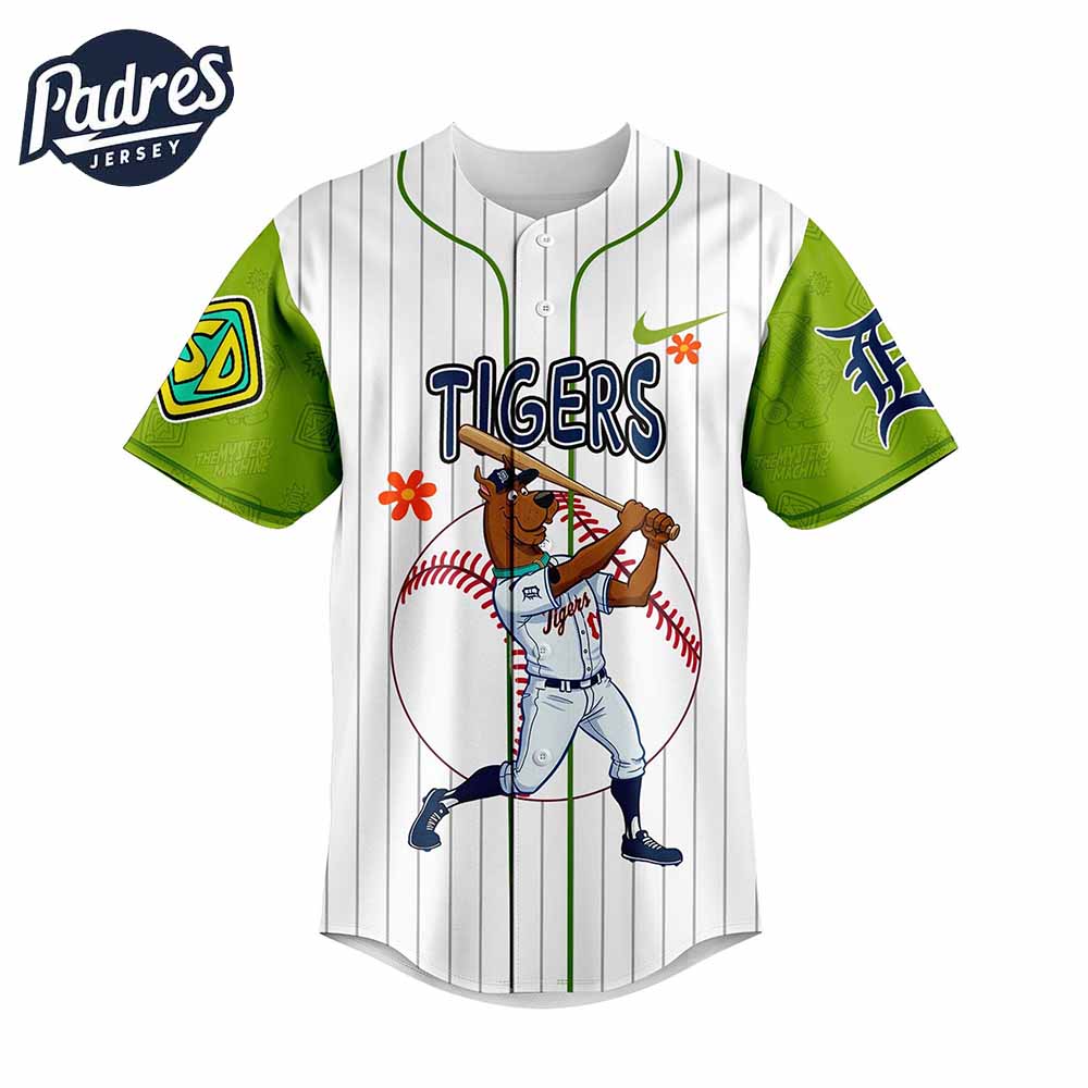 Detroit Tigers MLB x Scooby Doo Personalized Baseball Jersey Outfit - Padres Jersey Oasis: Elevate Your Baseball Style Game