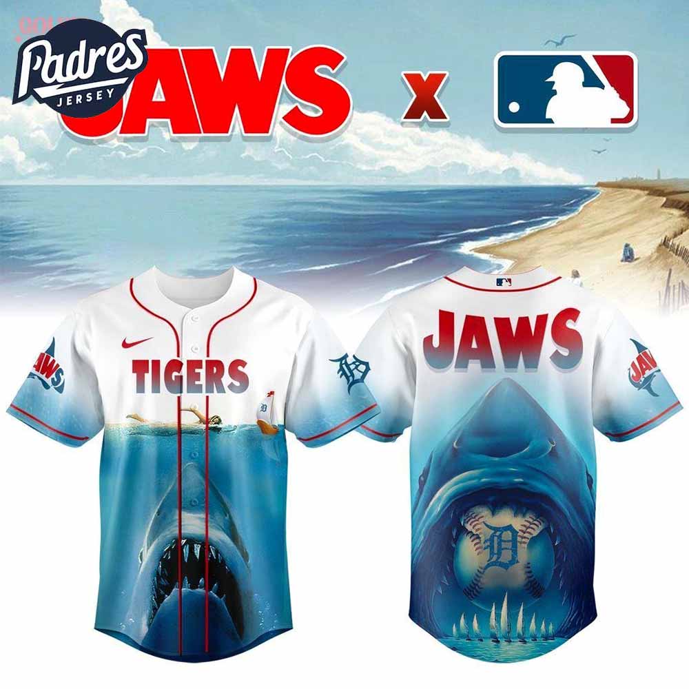 Detroit Tigers x Jaws 2025 Baseball Jersey - Padres Jersey Oasis: Elevate Your Baseball Style Game