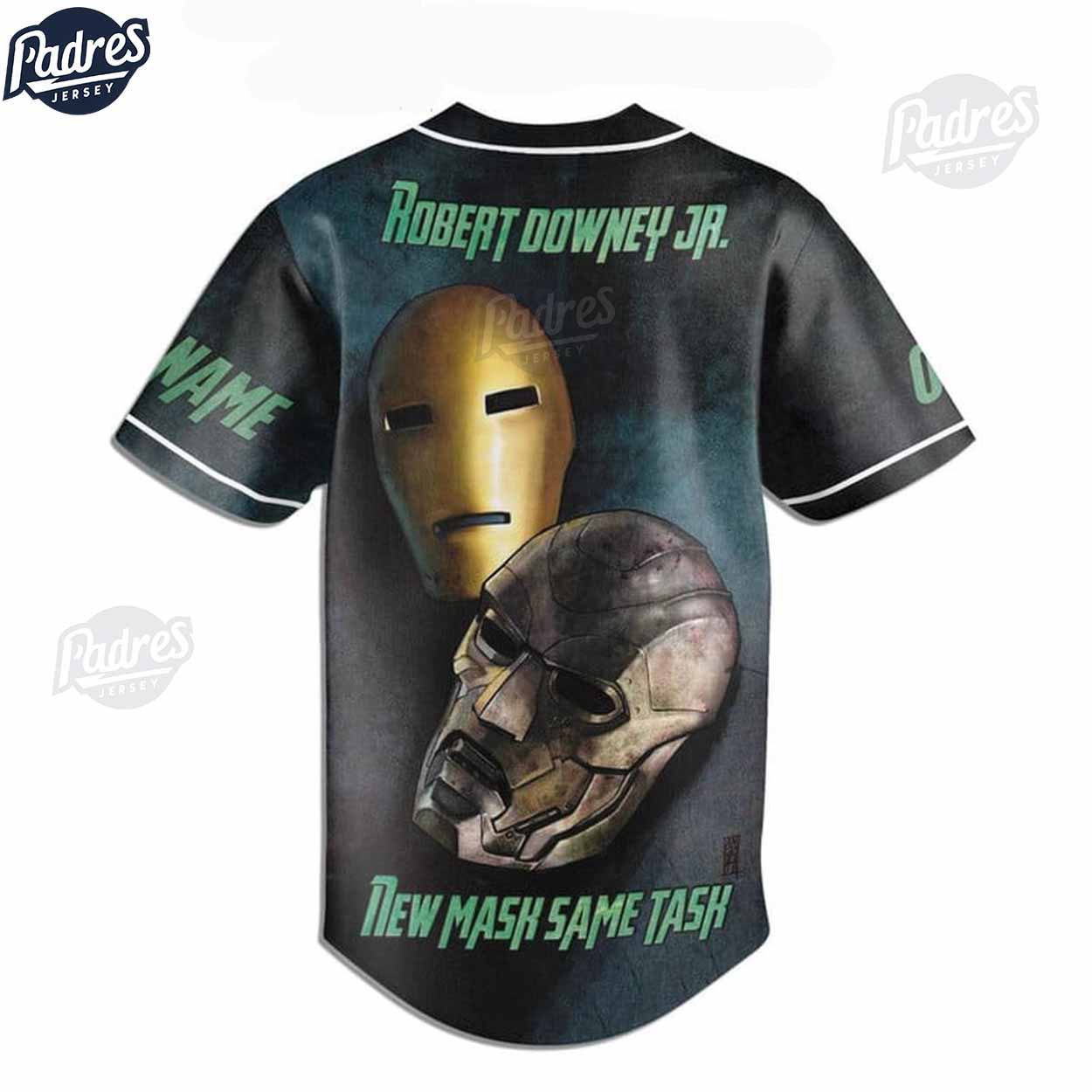 Doctor Doom Robert Downey Jr New Mask Custom Baseball Jersey - Padres Jersey Oasis: Elevate Your Baseball Style Game