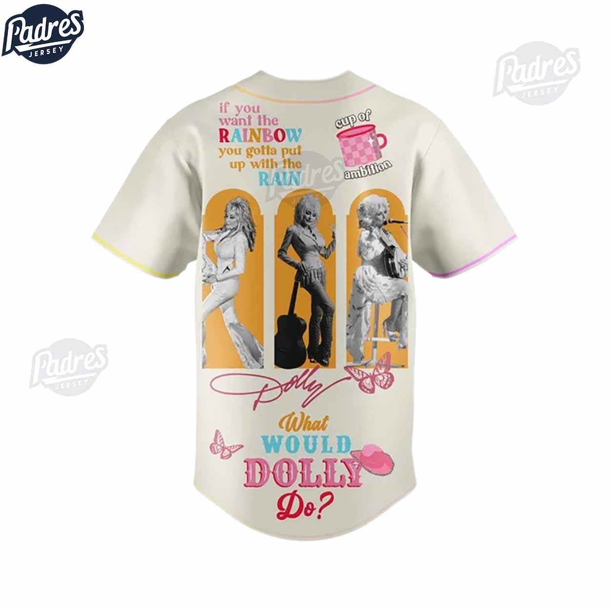 Dolly Parton Holly Jolly Christmas Baseball Jersey Outfit - Padres Jersey Oasis: Elevate Your Baseball Style Game