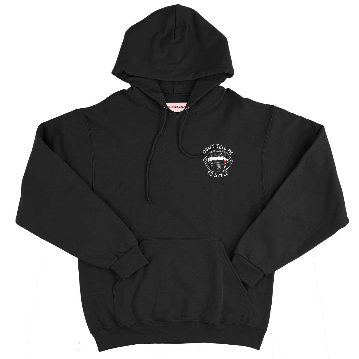 Don't Tell Me To Smile Halloween Embroidered Hoodie