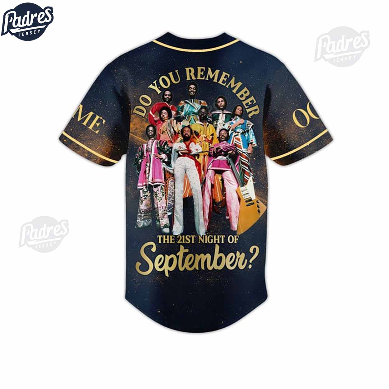 Earth Wind & Fire Do You Remember The 21st Night Of September Custom Baseball Jersey - Padres Jersey Oasis: Elevate Your Baseball Style Game