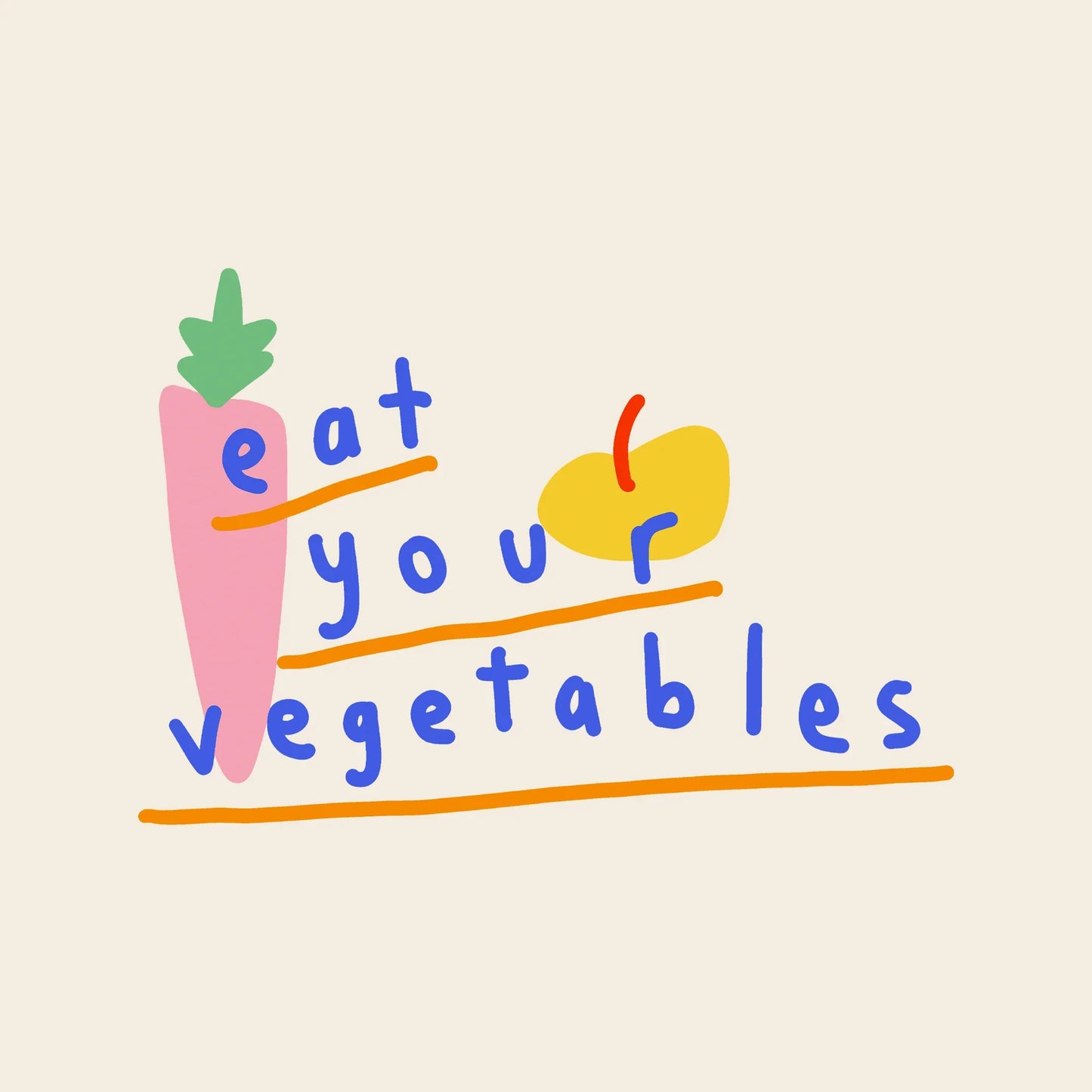 Eat Your Vegetables Oversized Tee