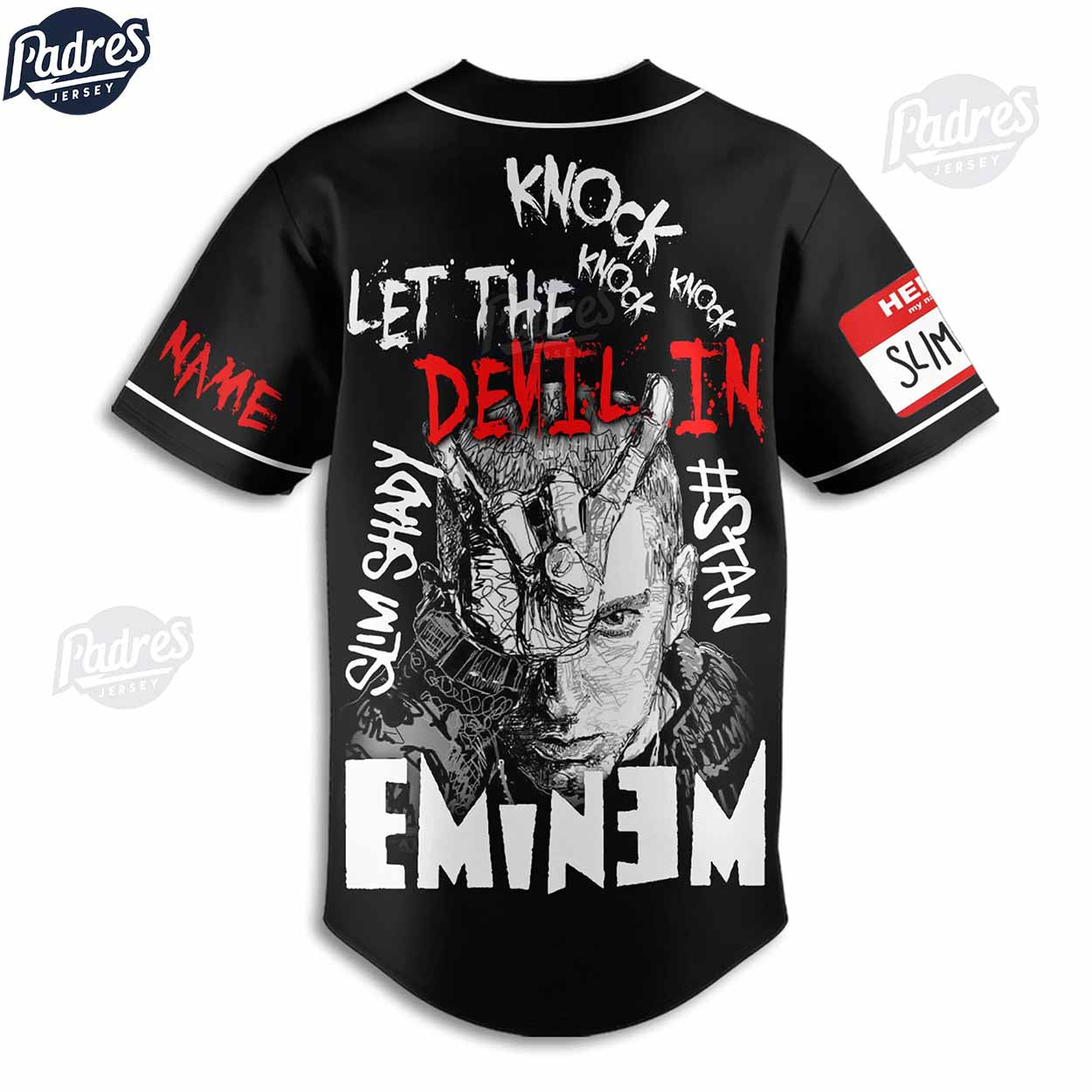 Eminem The Real Slim Shady Custom Baseball Jersey For Fans - Padres Jersey Oasis: Elevate Your Baseball Style Game