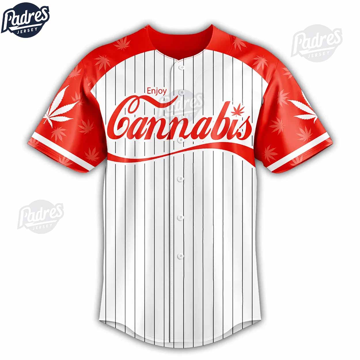 Enjoy Cannabis Custom Baseball Jersey Style - Padres Jersey Oasis: Elevate Your Baseball Style Game