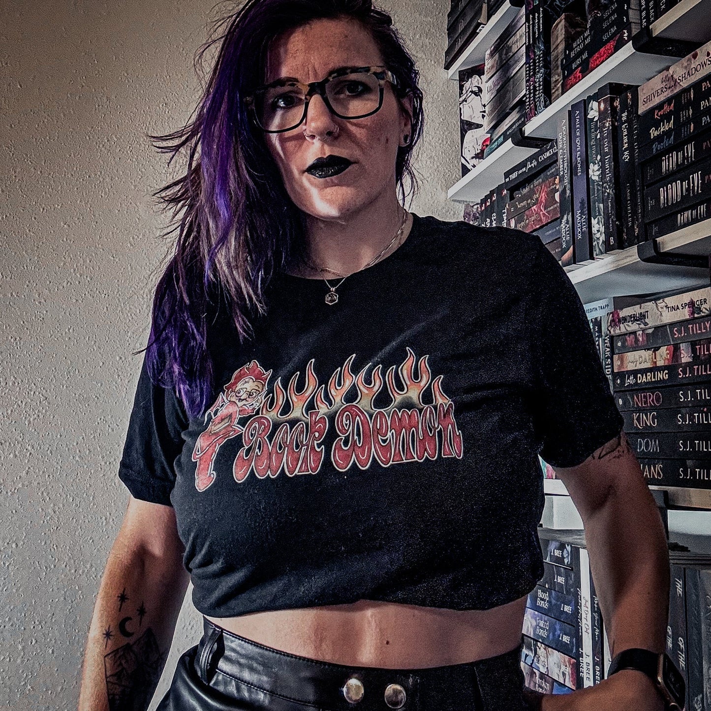 Book Demon Cropped Tee