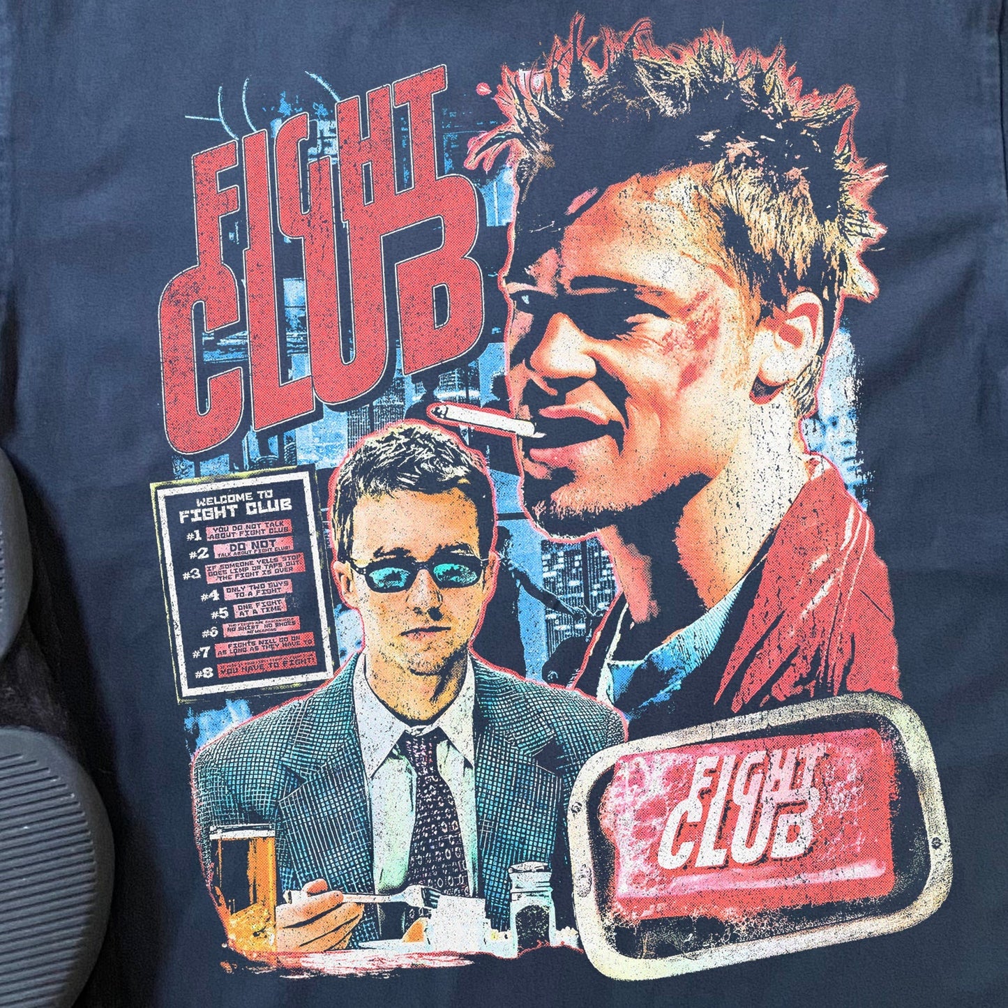FIGHT CLUB HEAVYWEIGHT BLACK T-SHIRT