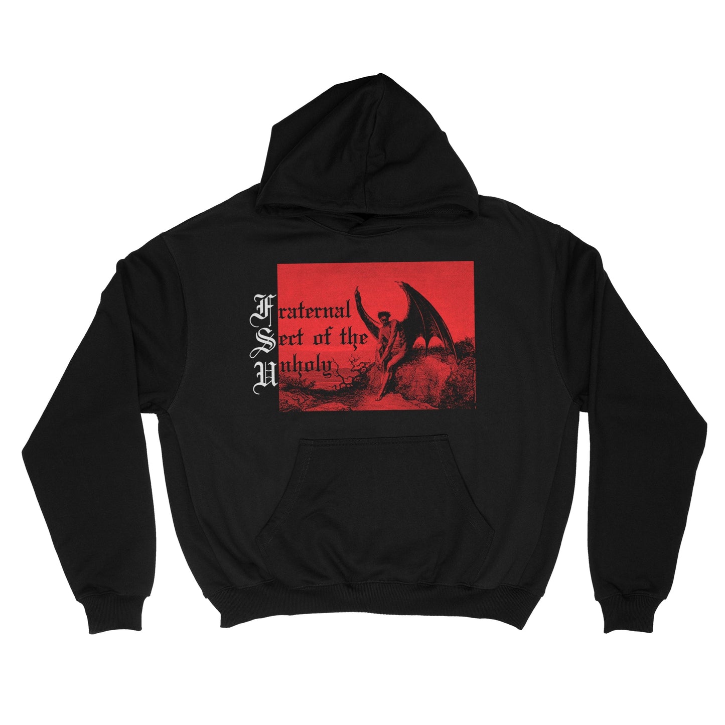 FRATERNAL SECT OF THE UNHOLY - HOODIE (RED INK)