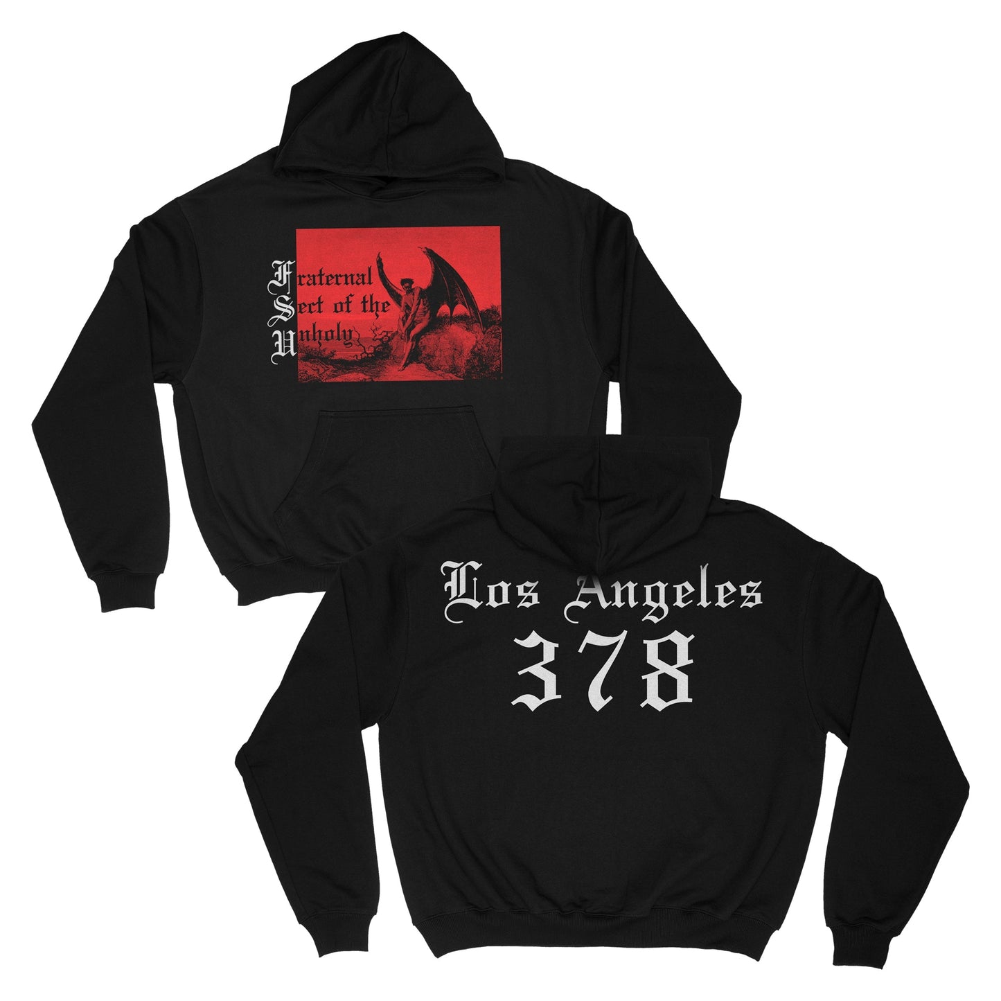 FRATERNAL SECT OF THE UNHOLY - HOODIE (RED INK)