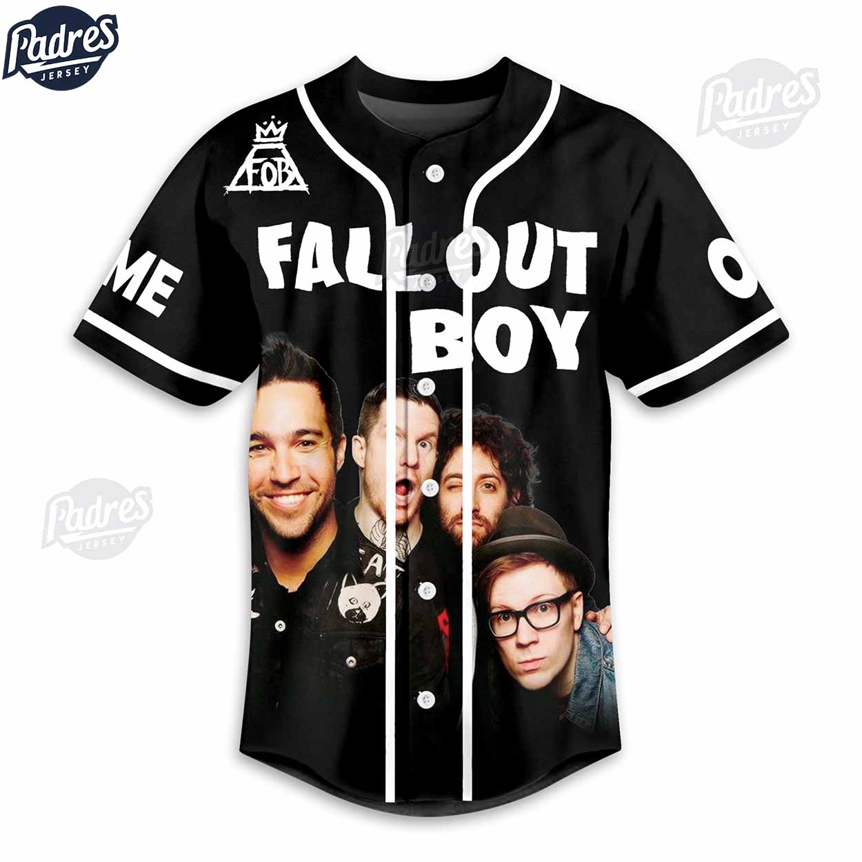 Fall Out Boy Happiness In Misery Custom Baseball Jersey Style - Padres Jersey Oasis: Elevate Your Baseball Style Game