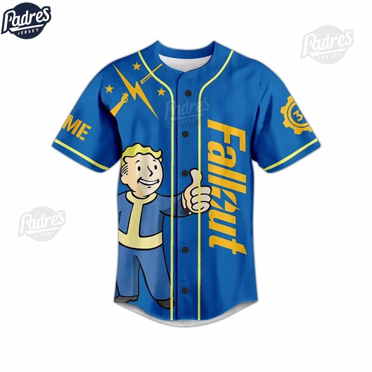 Fallout 4 Surface Never Vault Forever Custom Baseball Jersey - Padres Jersey Oasis: Elevate Your Baseball Style Game
