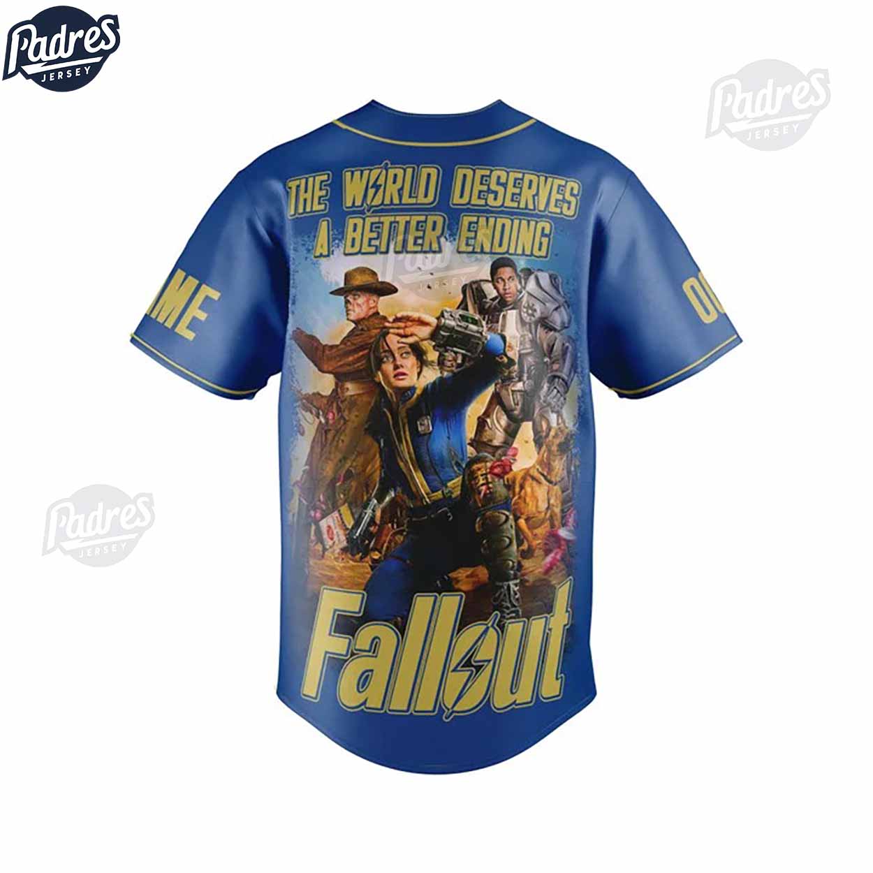 Fallout Lucy The World Deserves A Better Ending Custom Baseball Jersey - Padres Jersey Oasis: Elevate Your Baseball Style Game