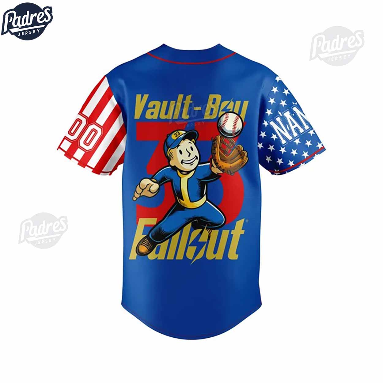 Fallout Vault-Tec MLB Custom Baseball Jersey Style - Padres Jersey Oasis: Elevate Your Baseball Style Game