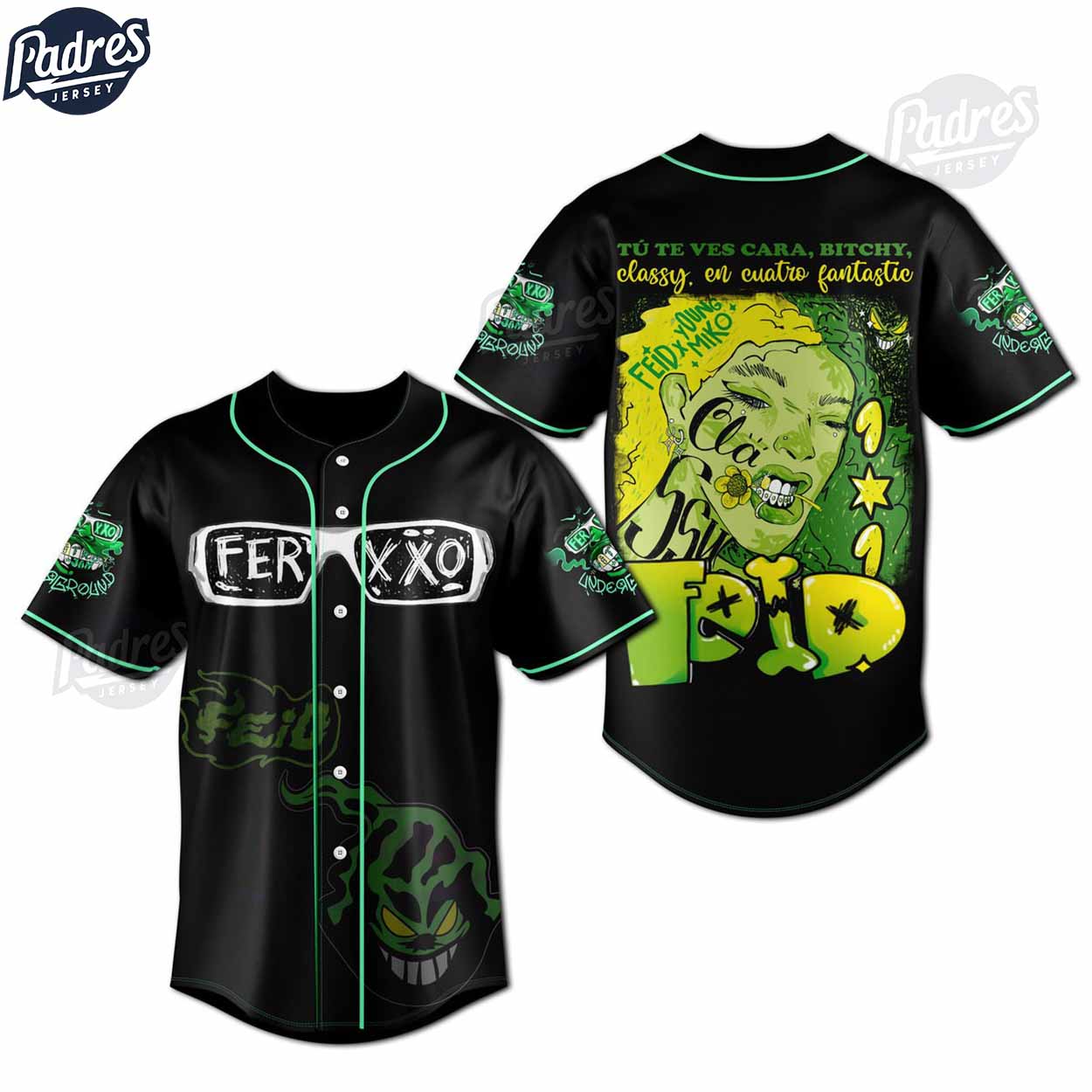 Feid Ferxxo Custom Baseball Jersey For Fans - Padres Jersey Oasis: Elevate Your Baseball Style Game