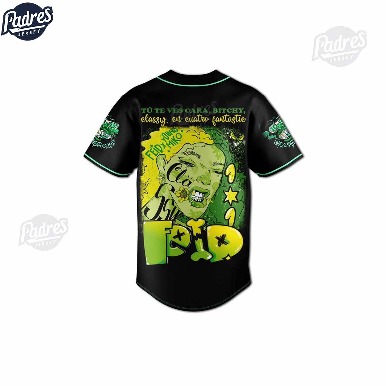 Feid Ferxxo Custom Baseball Jersey For Fans - Padres Jersey Oasis: Elevate Your Baseball Style Game