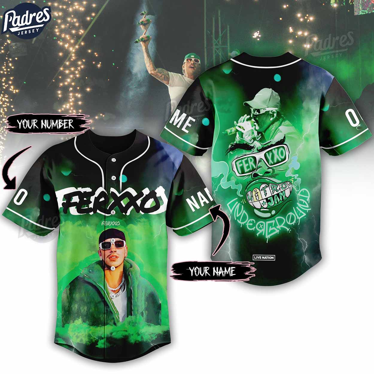 Feid Ferxxo Custom Baseball Jersey Style - Padres Jersey Oasis: Elevate Your Baseball Style Game