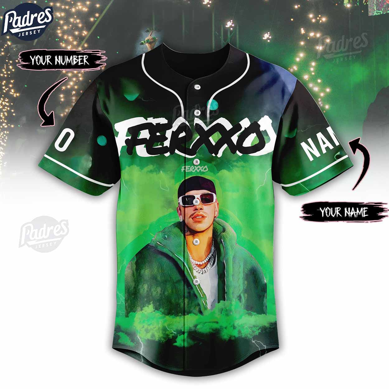 Feid Ferxxo Custom Baseball Jersey Style - Padres Jersey Oasis: Elevate Your Baseball Style Game
